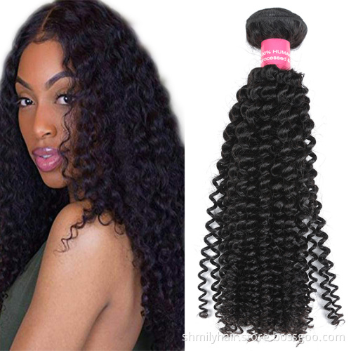 10A Virgin Hair Bundles Can Be Dyed And Bleached Human Hair Bundles With Lace Frontals Deep Wave Hair Bundles With Lace Frontals